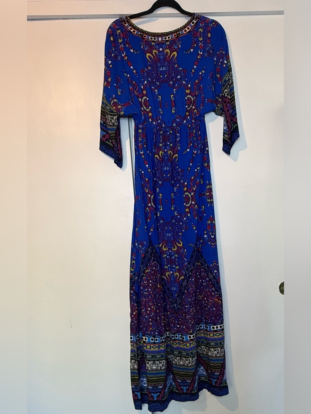 Flying Tomato Royal Blue Boho Floral Maxi Dress - Picture 8 of 8